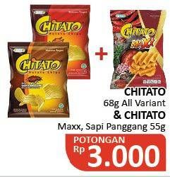 Promo Harga CHITATO Snack Potato Chips/Maxx Spicy Mexican  - Alfamidi