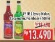 Promo Harga FREISS Syrup Melon, Cocopandan, Frambozen 500 ml - Hypermart