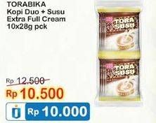 Promo Harga Torabika Tora Susu per 10 sachet 28 gr - Indomaret