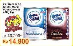 Promo Harga Frisian Flag Susu Kental Manis Cokelat, Putih 490 gr - Indomaret