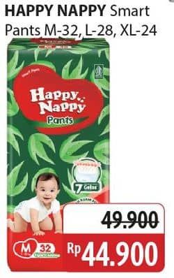 Promo Harga Happy Nappy Smart Pantz Diaper M32, L28, XL24 24 pcs - Alfamidi