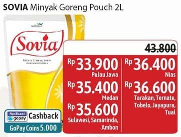 Promo Harga Sovia Minyak Goreng 2000 ml - Alfamidi