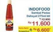 Promo Harga INDOFOOD Sambal Pedas Dahsyat 275 ml - Indomaret