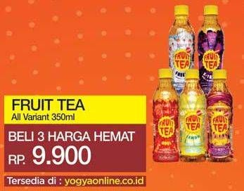 Promo Harga SOSRO Fruit Tea Apple, Blackcurrant, Freeze, Lemon 350 ml - Yogya