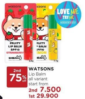 Promo Harga WATSONS Fruity Lip Balm All Variants  - Watsons