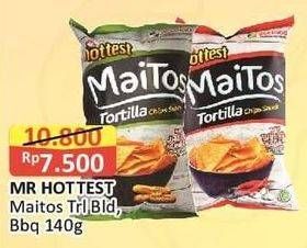 Promo Harga MR HOTTEST Maitos Tortilla Chips Sambal Balado 140 gr - Alfamart
