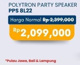 Promo Harga Polytron PPS 8L22 | Party Speaker  - Carrefour