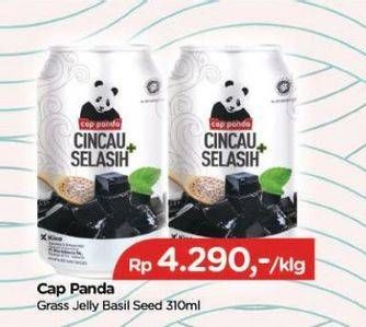 Promo Harga CAP PANDA Minuman Kesehatan Cincau Selasih 310 ml - TIP TOP