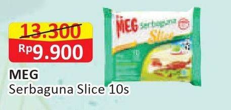 Promo Harga MEG Keju Serbaguna Slice 10 pcs - Alfamart