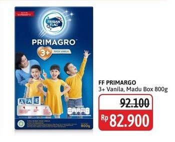 Promo Harga Frisian Flag Primagro 3+ Vanilla, Madu 800 gr - Alfamidi