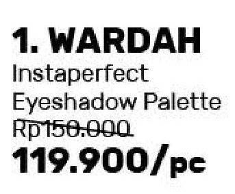 Promo Harga WARDAH Instaperfect Eyeshadow  - Guardian
