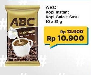 Promo Harga ABC Kopi per 10 sachet 31 gr - Indomaret