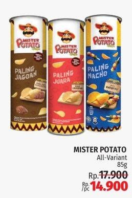 Promo Harga Mister Potato Snack Crisps All Variants 85 gr - LotteMart