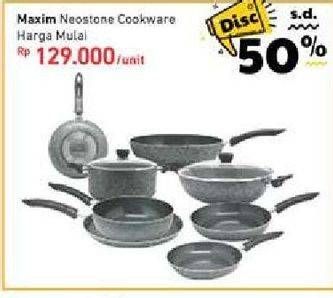 Promo Harga MAXIM Neostone Enhanced Ceramic Nonstick  - Carrefour