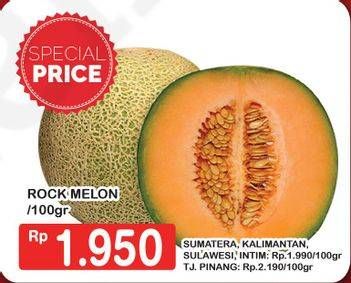 Promo Harga Rock Melon per 100 gr - Hypermart