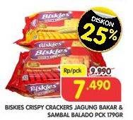 Promo Harga MUNCHYS Biskies Crispy Crackers Jagung Bakar, Sambal Balado 179 gr - Superindo