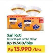 Promo Harga Sari Roti Tawar Jumbo Kupas 300 gr - TIP TOP