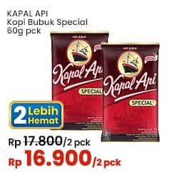 Promo Harga Kapal Api Kopi Bubuk Special 65 gr - Indomaret