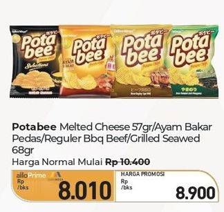 Promo Harga Potabee Snack Potato Chips Melted Cheese, Ayam Bakar, BBQ Beef, Grilled Seaweed 57 gr - Carrefour