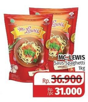 Promo Harga MC LEWIS Saus Spaghetti 1 kg - Lotte Grosir