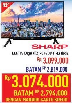 Promo Harga SHARP 2T-C42BD1i | LED TV 42"  - Hypermart