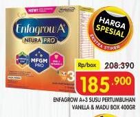 Promo Harga Enfagrow A+3 Susu Bubuk Madu, Vanilla 400 gr - Superindo