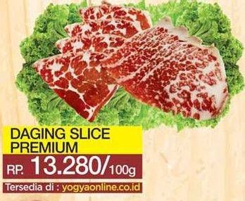 Promo Harga Daging Sapi Slice per 100 gr - Yogya