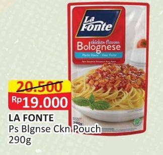 Promo Harga LA FONTE Saus Pasta Chicken Flavour Bolognese 290 gr - Alfamart