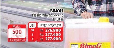 Promo Harga BIMOLI Minyak Goreng 18000 ml - Lotte Grosir