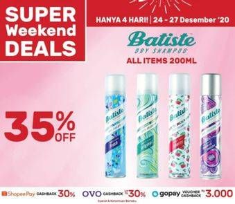 Promo Harga BATISTE Dry Shampoo All Variants 200 ml - Guardian