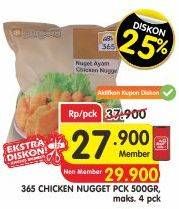 Promo Harga 365 Chicken Nugget 500 gr - Superindo