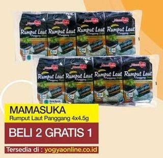 Promo Harga MAMASUKA Rumput Laut Panggang per 2 bungkus 4 gr - Yogya