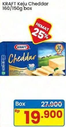Promo Harga Kraft Cheese Cheddar 150 gr - Indomaret