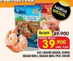 Promo Harga 365 Udang Segar, Kupas Segar Beku, Masak Beku  - Superindo