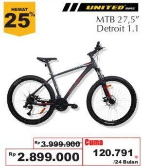 Promo Harga UNITED MTB Detroit 27,5"  - Giant