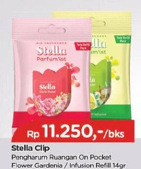Promo Harga STELLA Parfumist Clip On Pocket Exotic Fruit Infusion Refill, Luxurious Flower Gardenia Refill  - TIP TOP