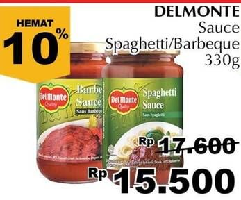 Promo Harga DEL MONTE Cooking Sauce Spaghetti, Barbeque 330 gr - Giant