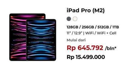 Promo Harga Apple iPad Pro M2 1 pcs - Erafone