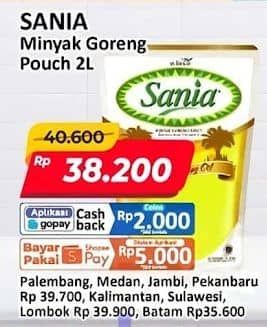 Promo Harga Sania Minyak Goreng 2000 ml - Alfamart