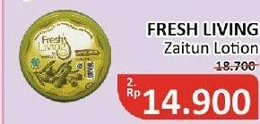 Promo Harga Fresh Living Zaitun Lotion 80 gr - Alfamidi