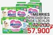 Promo Harga Merries Pants Good Skin XL26, M34, L30 26 pcs - LotteMart