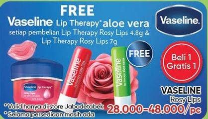 Promo Harga VASELINE Lip Therapy Rosy Lips 4 gr - Guardian