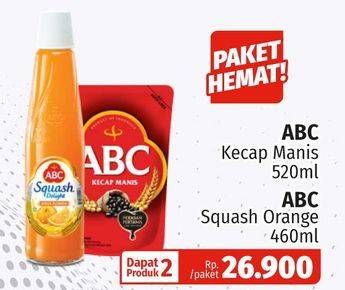 Promo Harga ABC Kecap Manis + Syrup Squash Delight  - Lotte Grosir