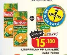 Promo Harga Nutrisari Juice Squeezed Orange 200 ml - Superindo
