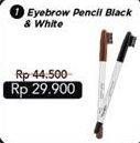 Promo Harga WARDAH Eye Brow Pencil Black, White  - Indomaret