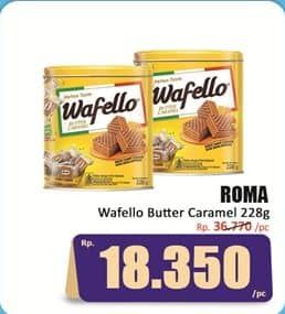 Promo Harga Roma Wafello Butter Caramel 228 gr - Hari Hari