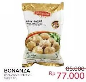 Promo Harga BONANZA Beef Bakso 500 gr - Indomaret