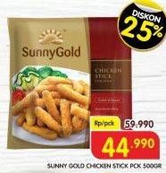 Promo Harga Sunny Gold Chicken Stick 500 gr - Superindo