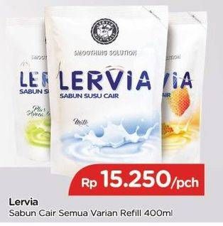 Promo Harga LERVIA Shower Cream All Variants 400 ml - TIP TOP