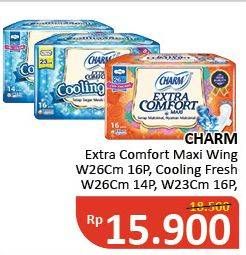 Promo Harga CHARM Extra Comfort Maxi/CHARM Extra Comfort Cooling Fresh  - Alfamidi